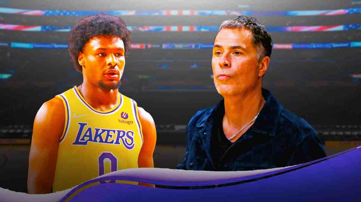 Lakers GM Rob Pelinka spoke out about the selection of Bronny James.