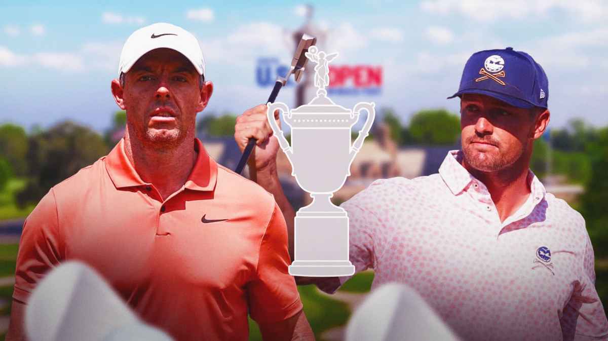 US Open PGA Tour Rory McIlroy with Bryson DeChambeau at Pinehurst