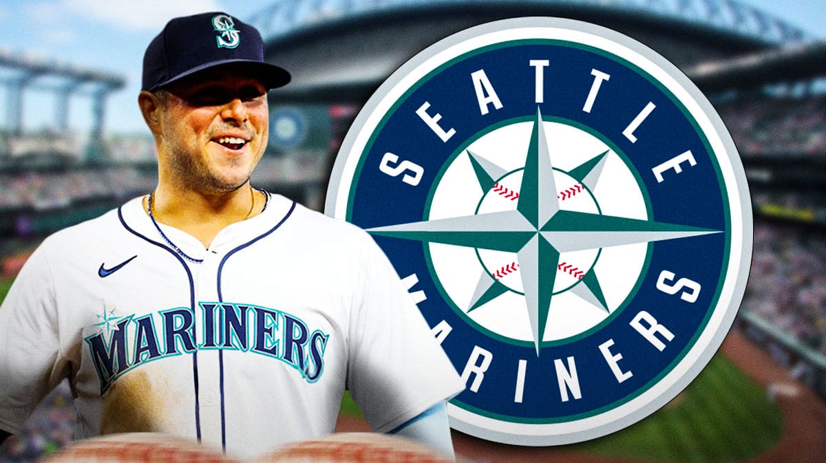 Mariners' Ty France stands on field during Royals game after injury