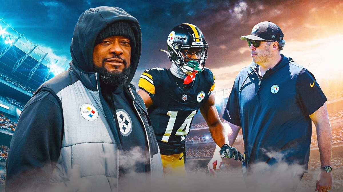 Steelers Mike Tomlin, Russell Wilson, Arthur Smith and George Pickens