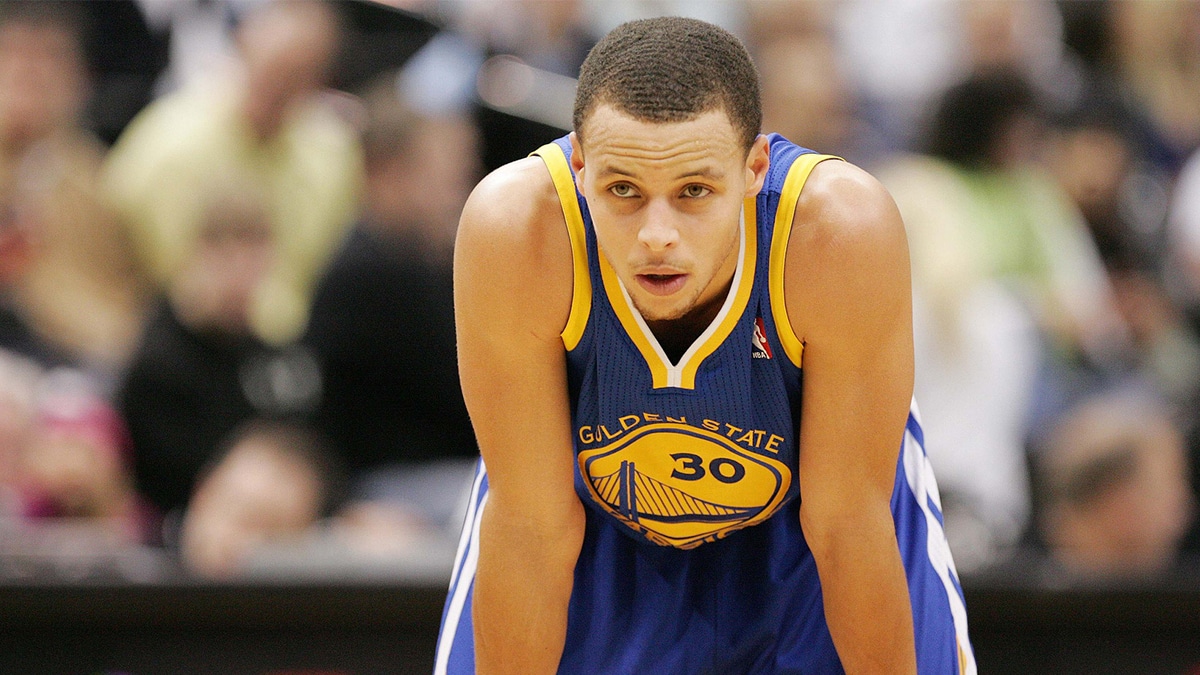 Steph Curry Warriors after being drafted in 2009