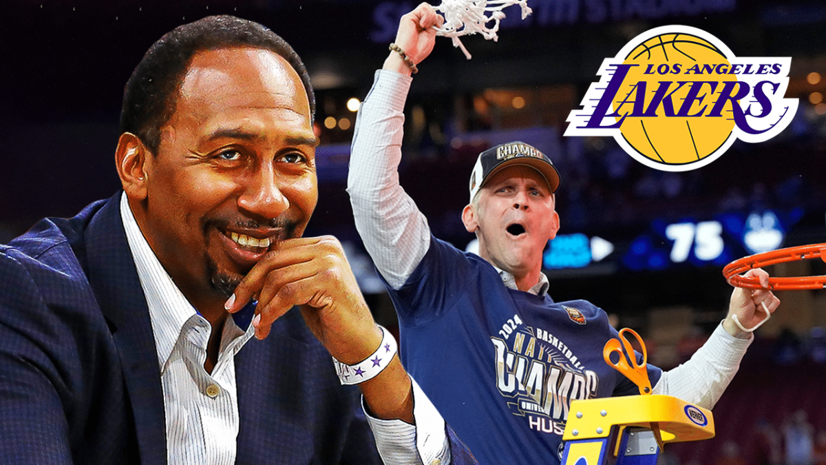 Stephen A. Smith, UConn head coach Dan Hurley, Lakers