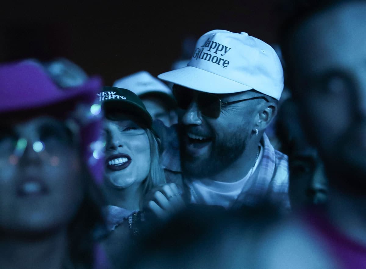 Taylor Swift, Travis Kelce at Coachella on April 13, 2024.