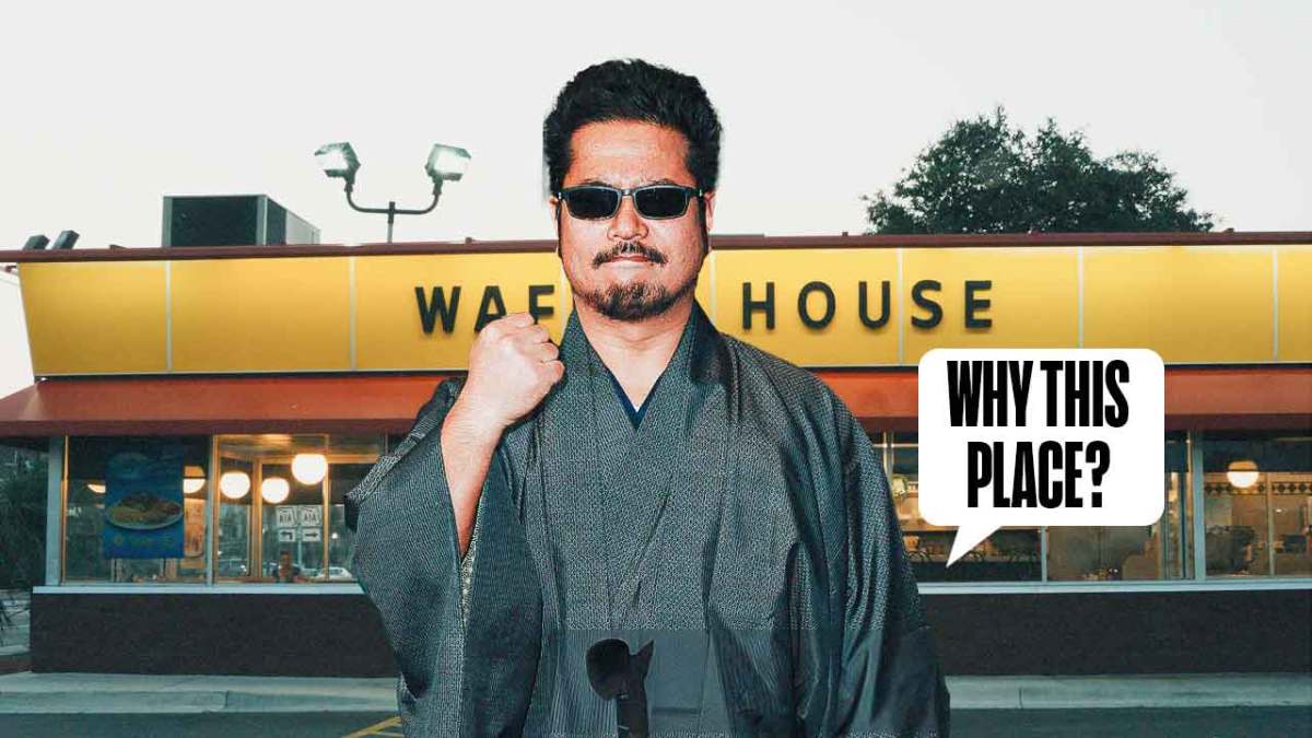 Image of Tekken Director Katsuhiro Harada asking about Waffle House
