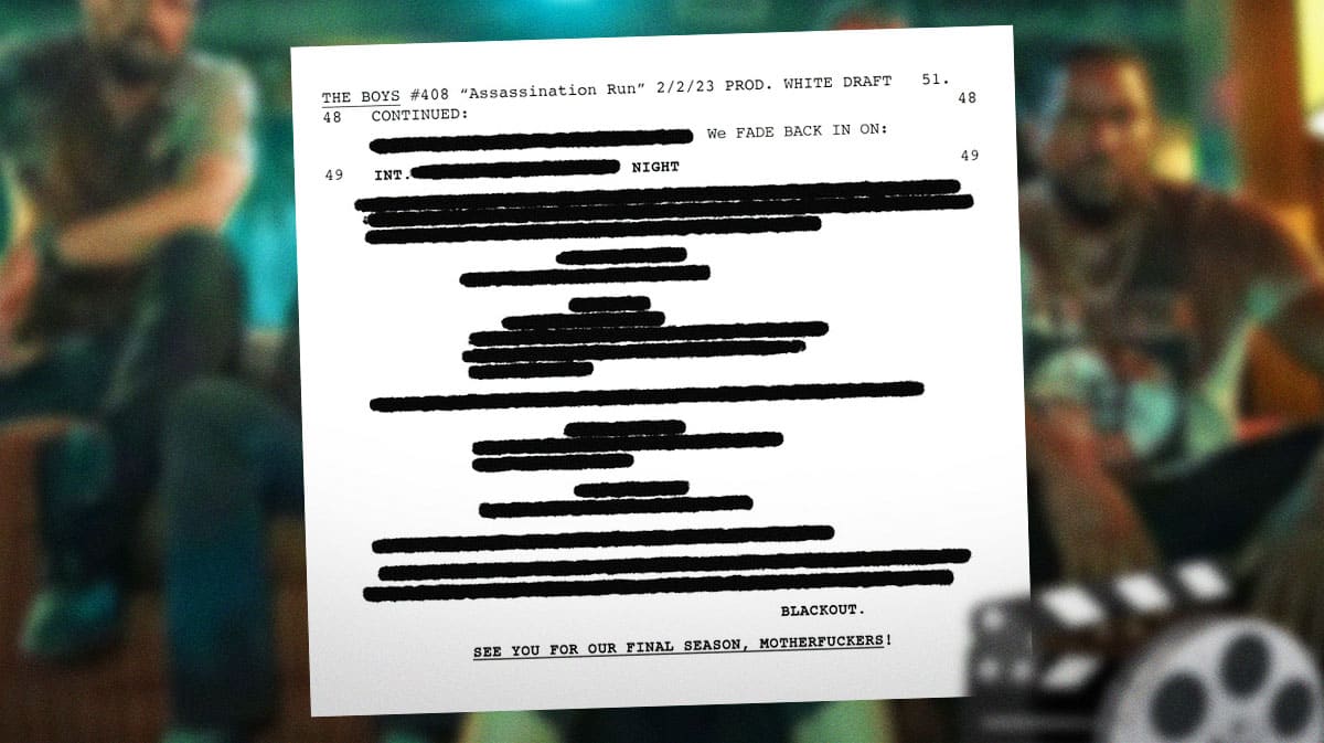 The Boys Season 4 script.