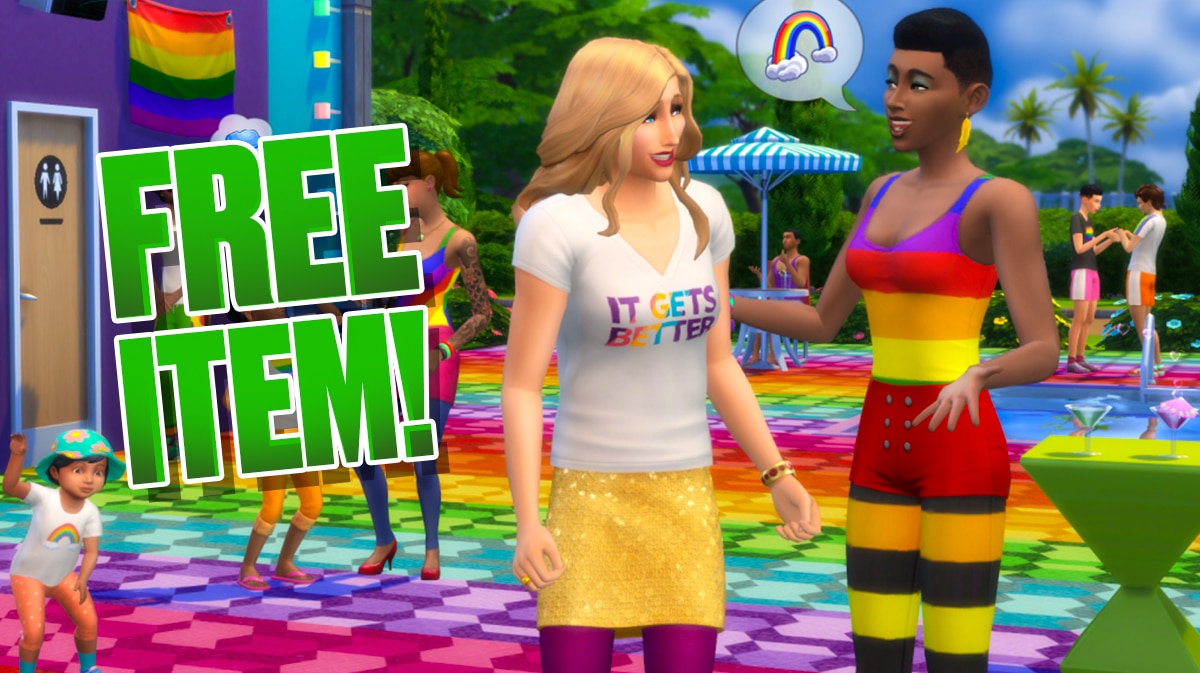 The Sims 4 предлагает бесплатный предмет в течение месяца гордости