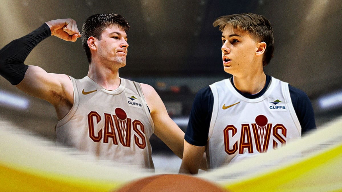 Johnny Furphy, Kyle Filipowski in Cavs jerseys