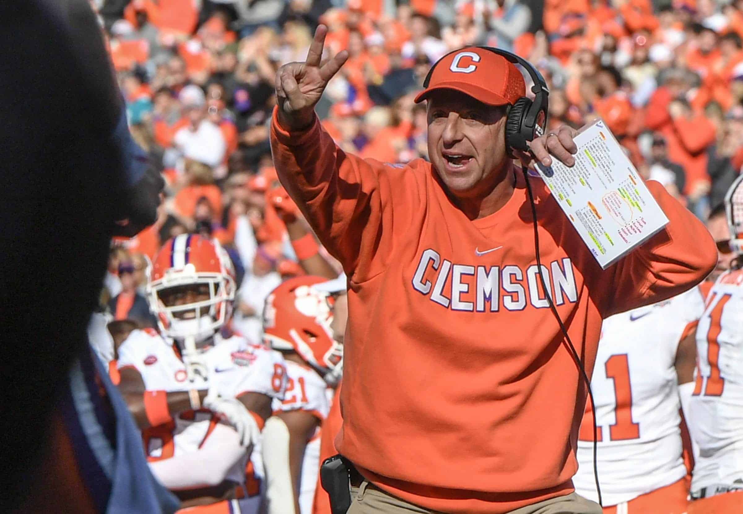 Clemson football head coach Dabo Swinney.