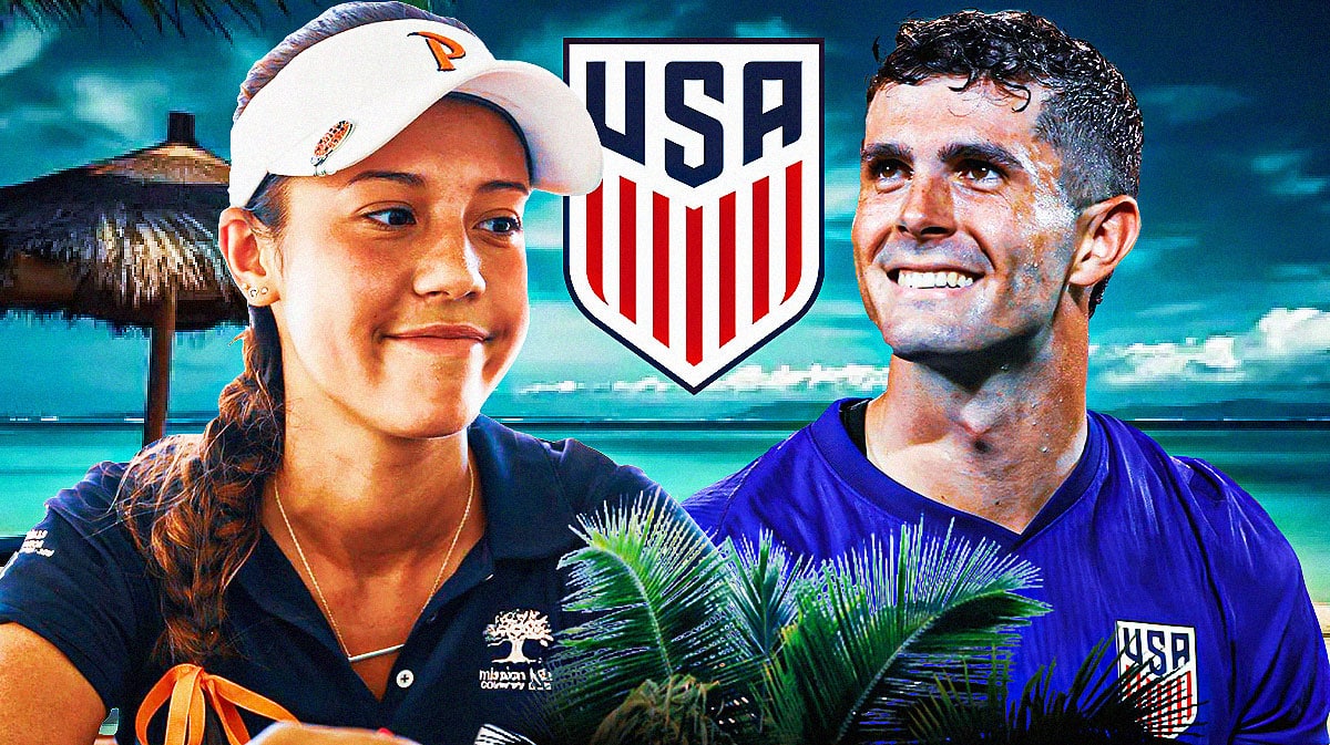 USMNT star Christian Pulisic poses with golfer Alexa Melton igniting ...