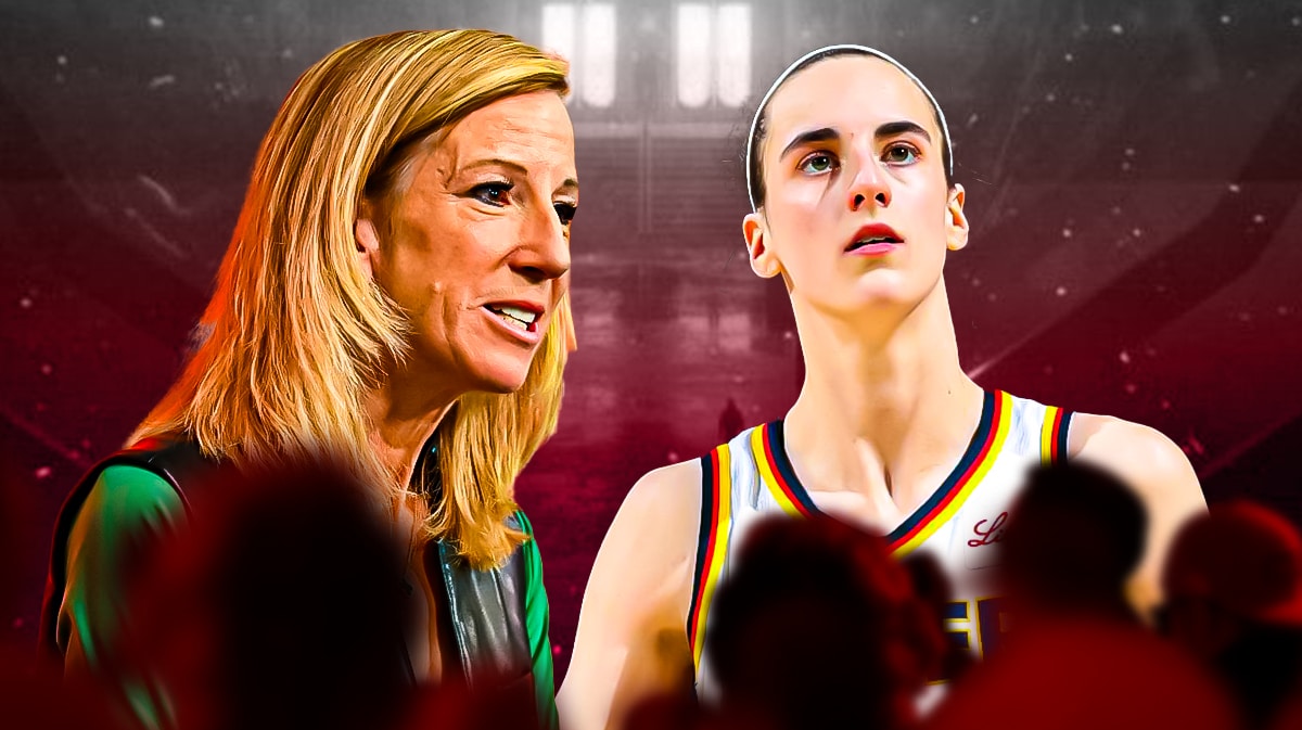 WNBA Commissioner Cathy Engelbert and Indiana Fever player Caitlin Clark