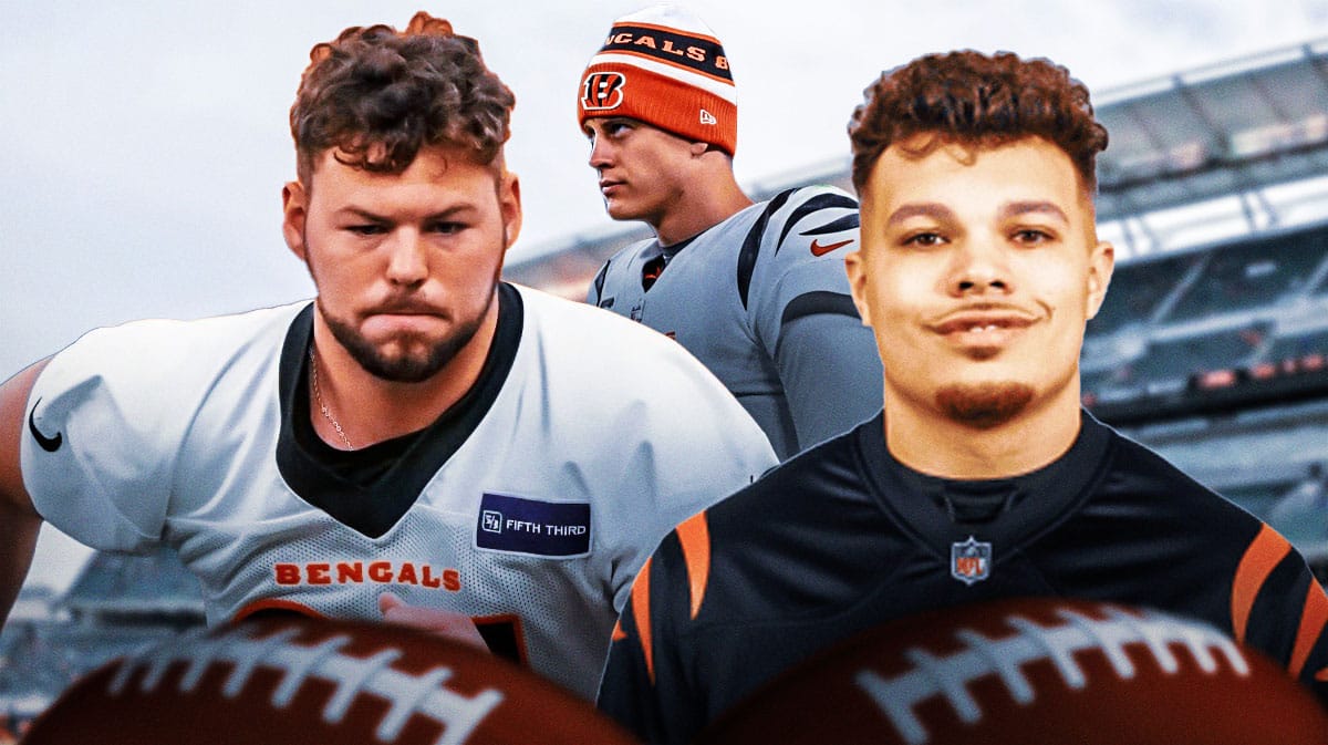 Tanner McLachlan, Erick All, Joe Burrow, Cincinnati Bengals