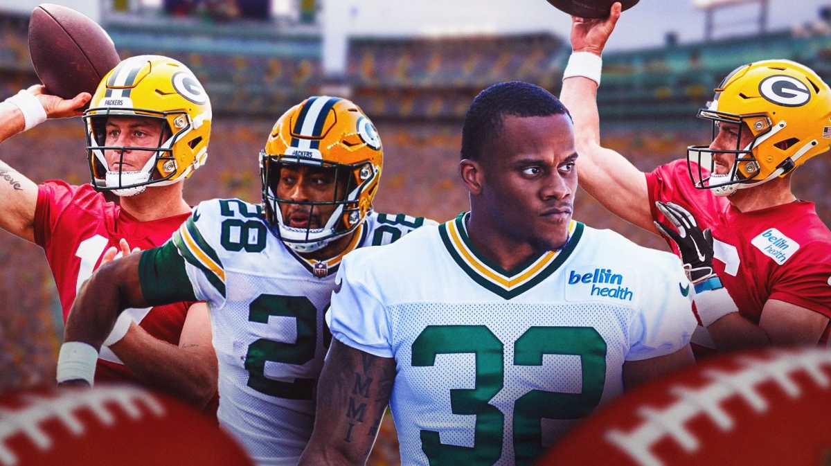 Sean Clifford, Michael Pratt, AJ Dillon, and MarShawn Lloyd