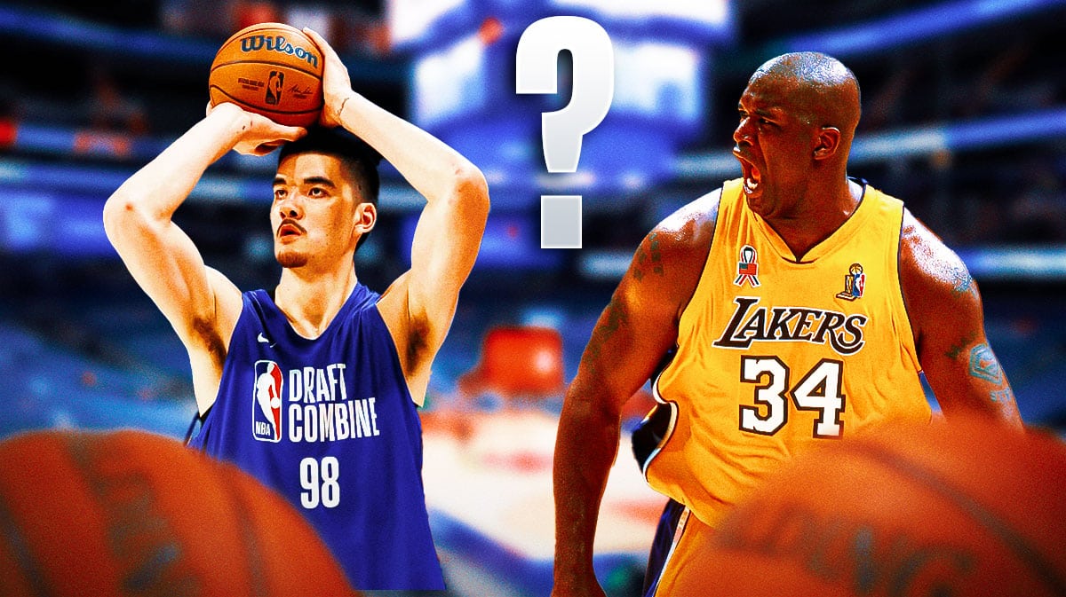 NBA Draft prospect Zach Edey, Lakers legend Shaquille O'Neal