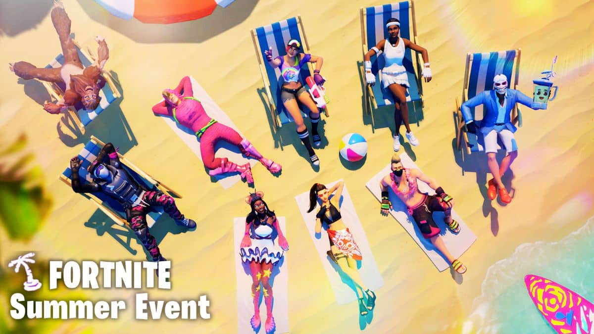 key image for fortnite summer event with fortnite logo