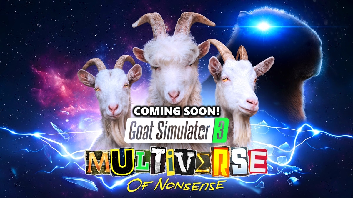 Скоро выйдет DLC Multiverse Of Nonsense для Goat Simulator 3!