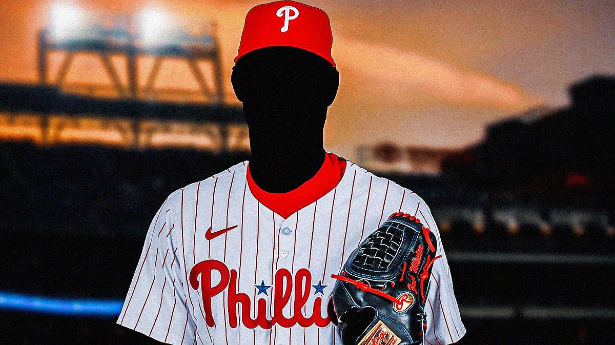 Silhouette in a Phillies jersey