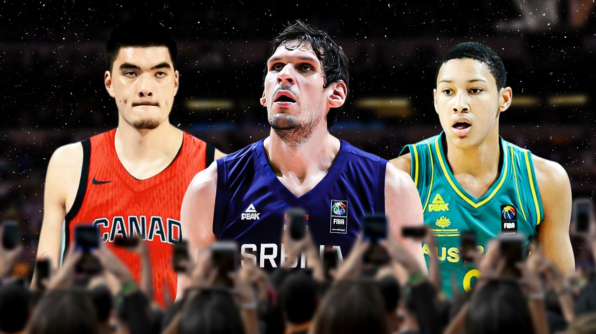 Zach Edey, Boban Marjanovic and Ben Simmons.