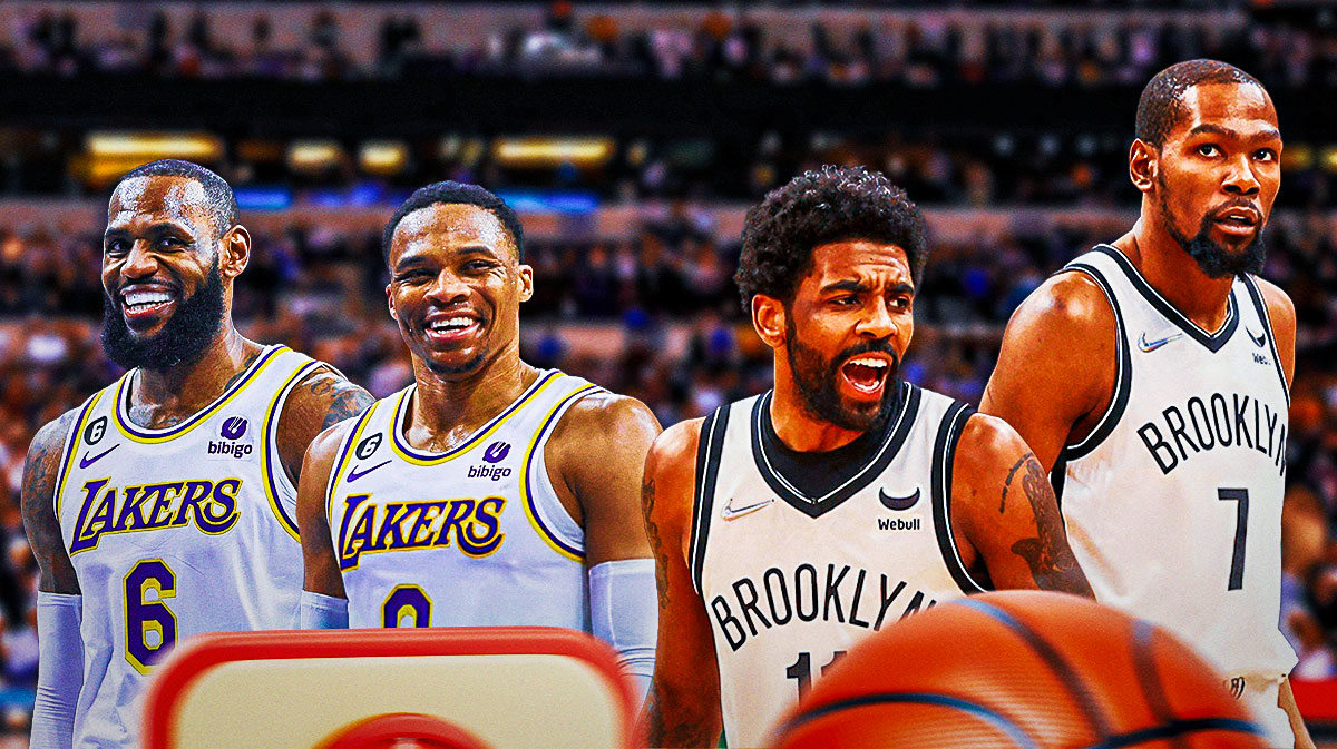 LeBron James, Russell Westbrook, Kyrie Irving and Kevin Durant