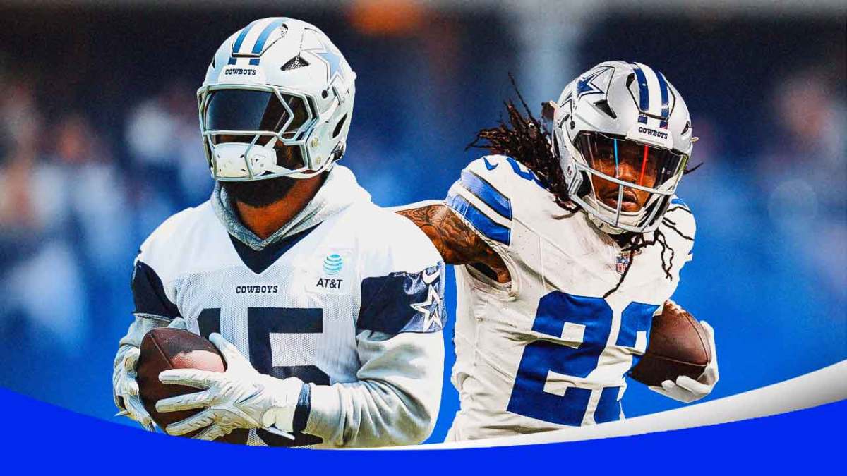 Photo: Ezekiel Elliott, Rico Dowdle both in action in Cowboys jerseys