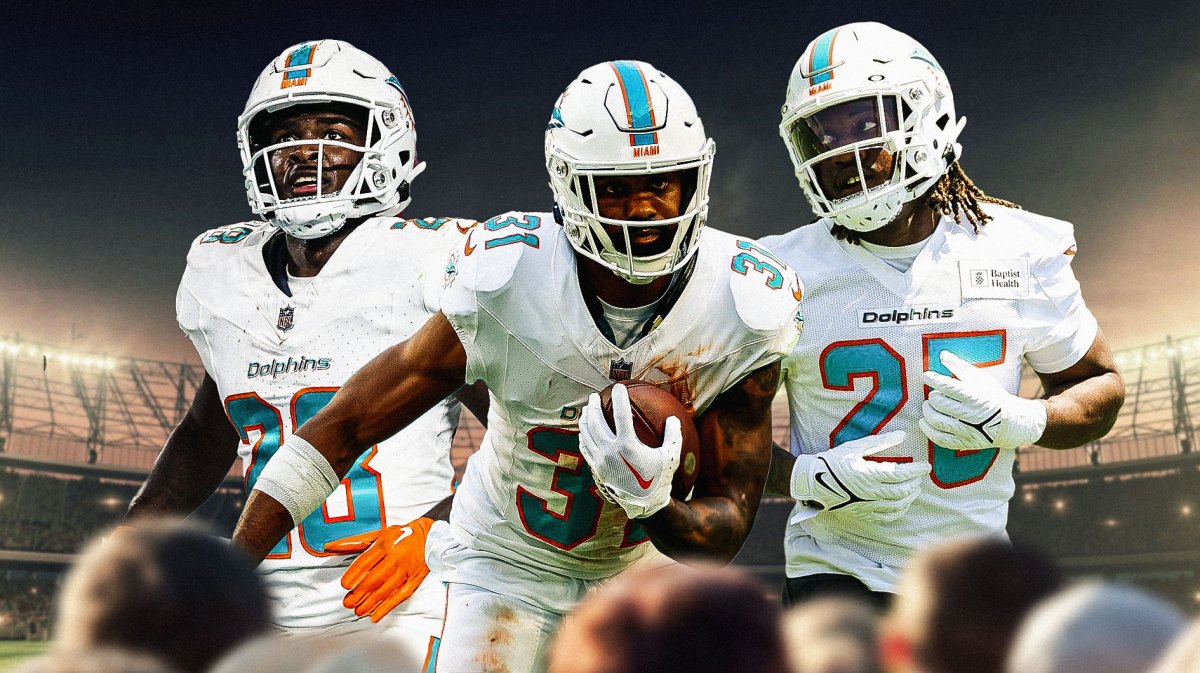 Raheem Mostert, De'Von Achane, Jaylen Wright, Dolphins