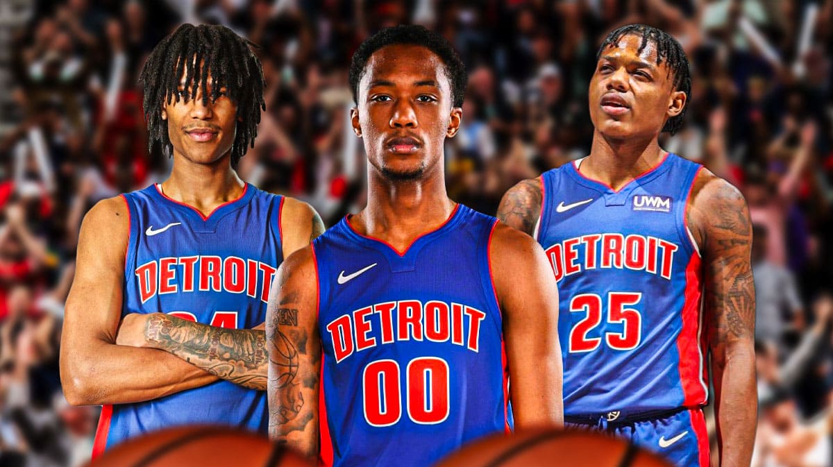 on Holland, Bobi Klintman, Marcus Saasser all in Pistons jerseys