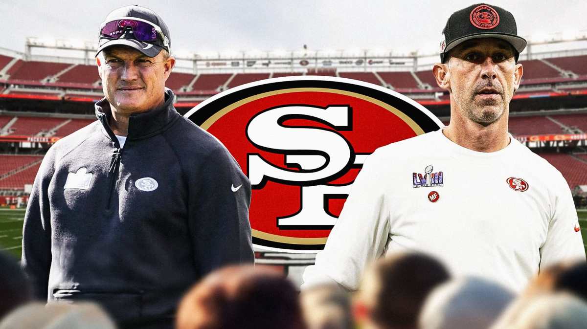 49ers Kyle Shanahan and John Lynch at Levi's Stadium