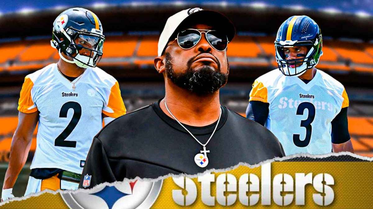 Steelers Mike Tomlin, Russell Wilson and Justin Fields