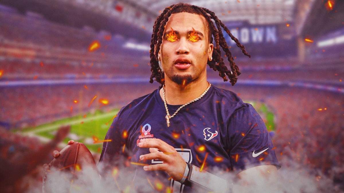 Texans' CJ Stroud with fire in his eyes