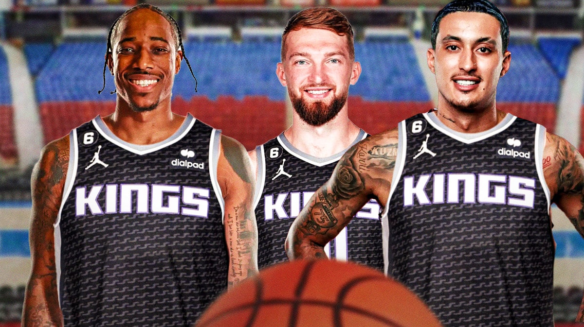 Demar Derozan, Sabonis and Kyle Kuzma all in kings jerseys
