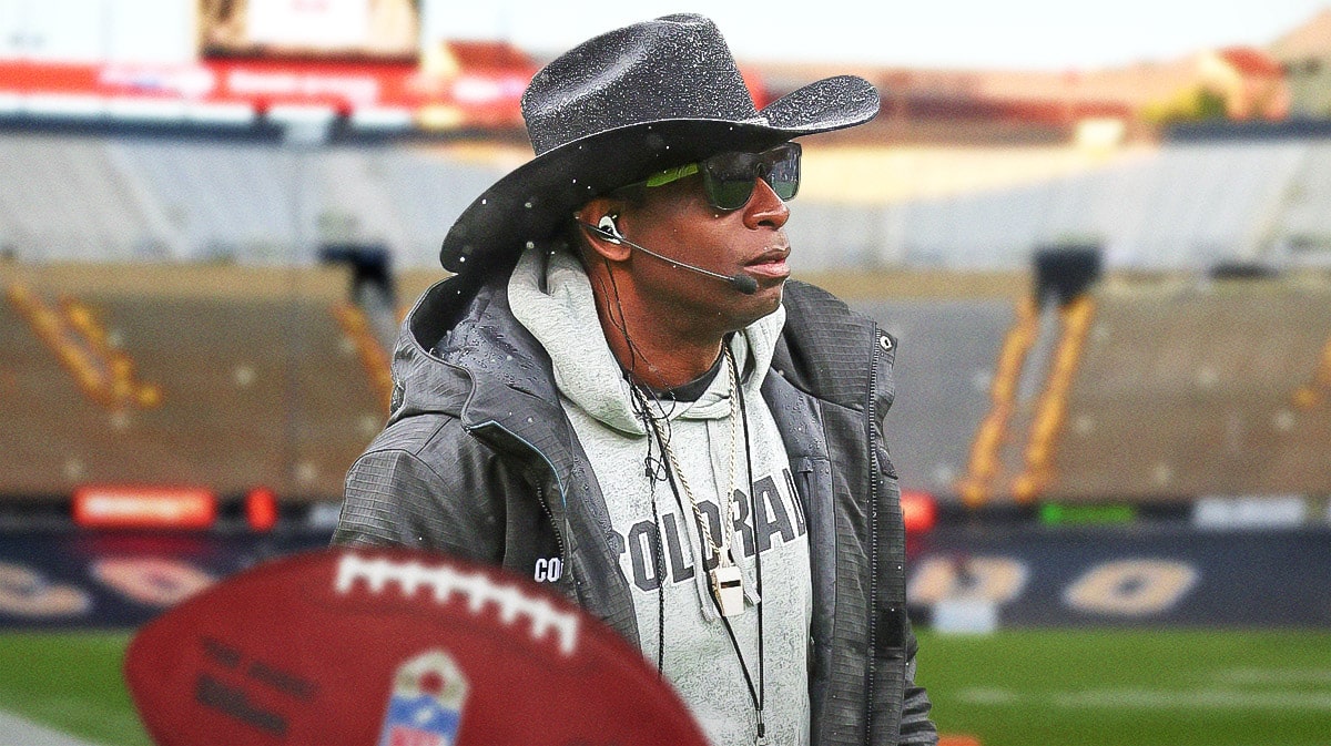 Deion Sanders, Colorado football, Buffaloes, Big 12 media days, Deion Sanders suicide, Deion Sanders with Colorado football stadium in the background