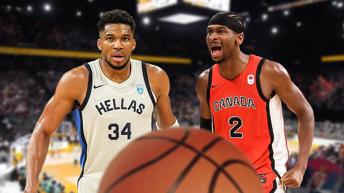 Giannis and SGA with an Olympics background.