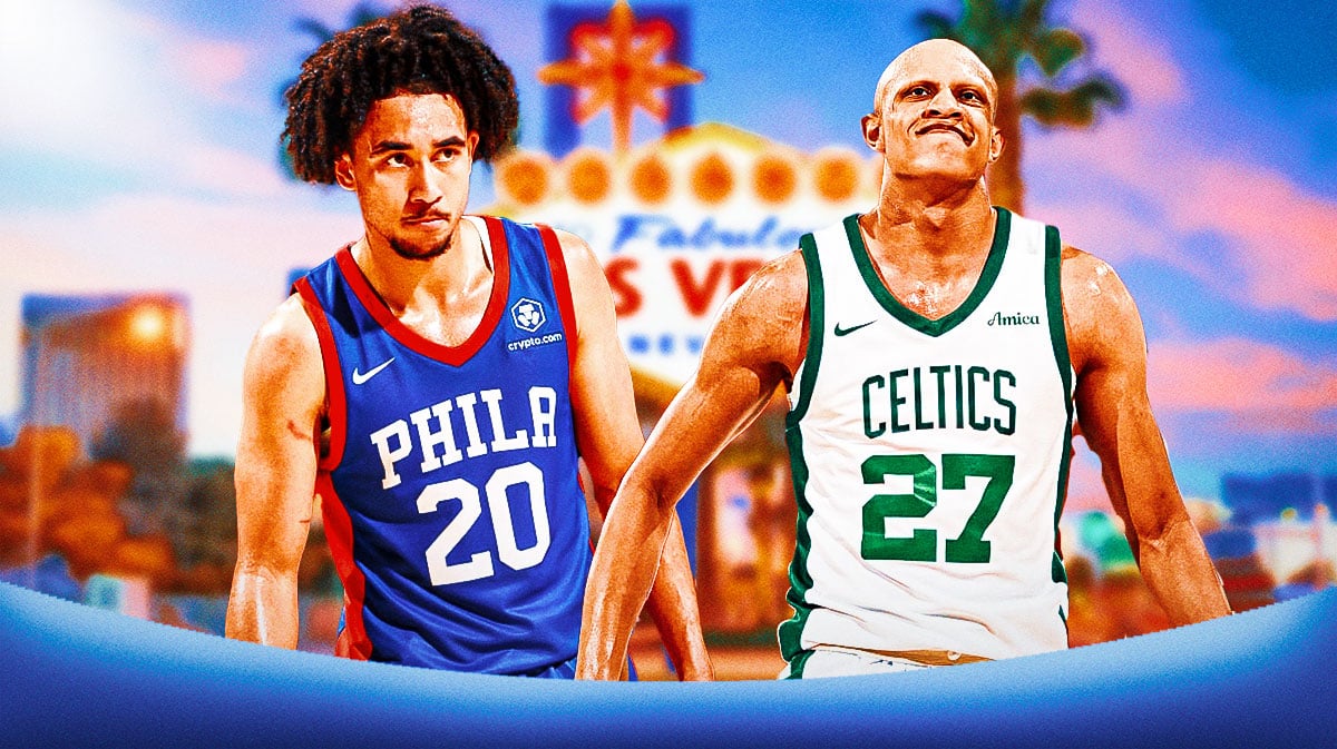 76ers' Jared McCain and Celtics' Jordan Walsh in Las Vegas