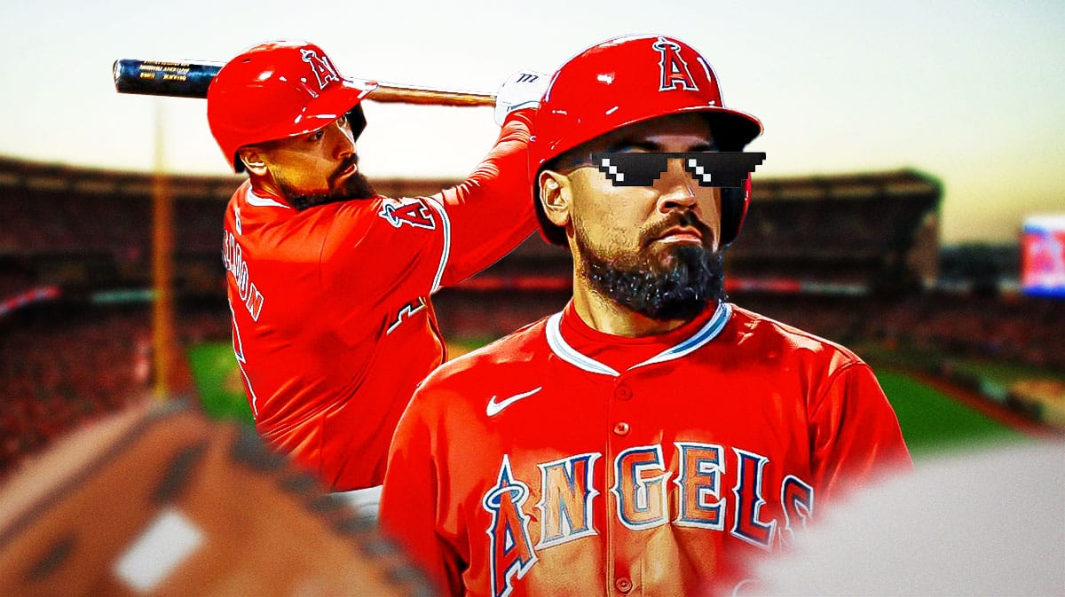 Anthony Rendon (Angels) with deal with it shades