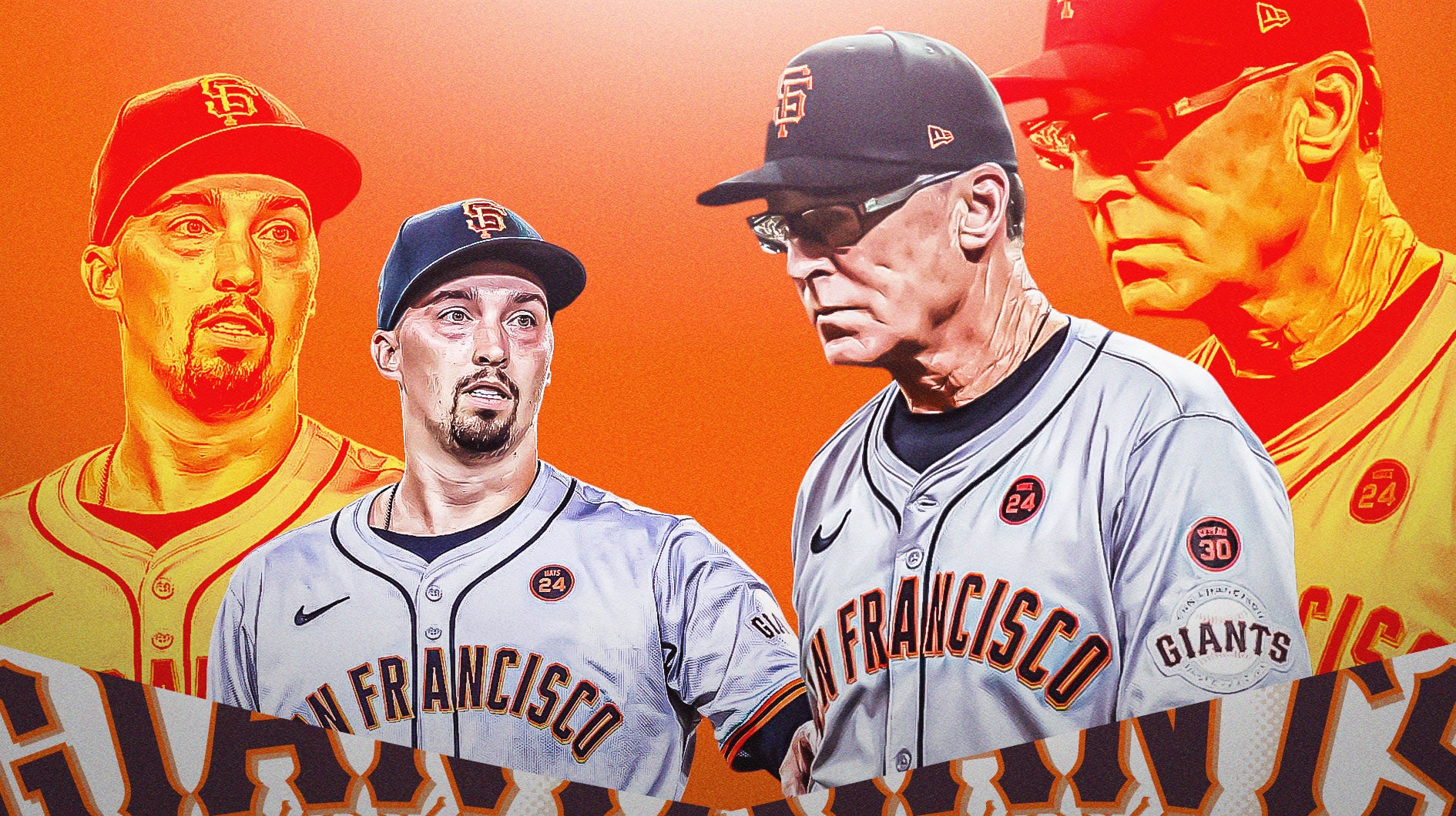 Giants Bob Melvin and Blake Snell amid MLB Trade Deadline