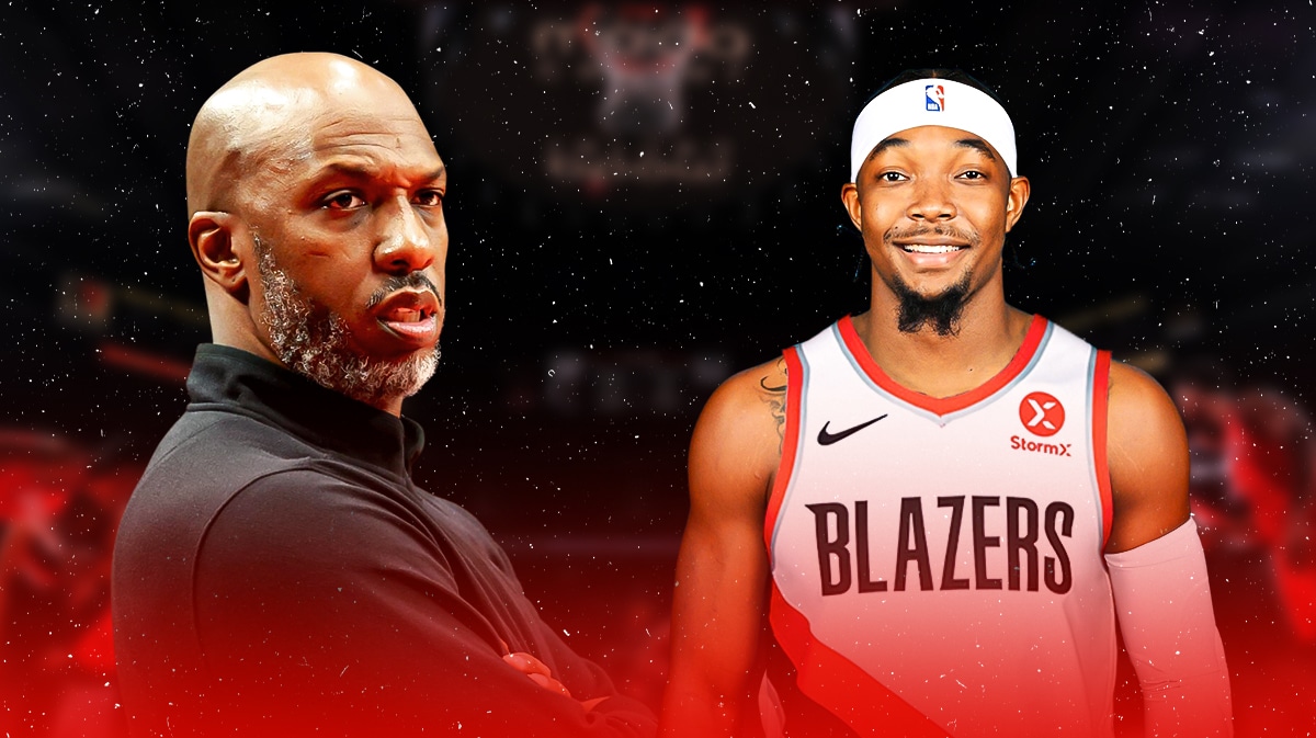 Blazers Chauncey Billups and Spurs Gregg Popovich with Devonte Graham