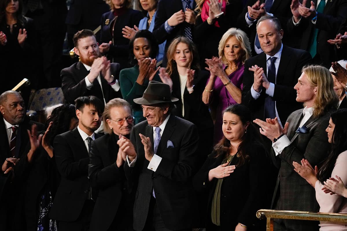 Bono, Paul Pelosi, others at the 2023 State of the Union address.