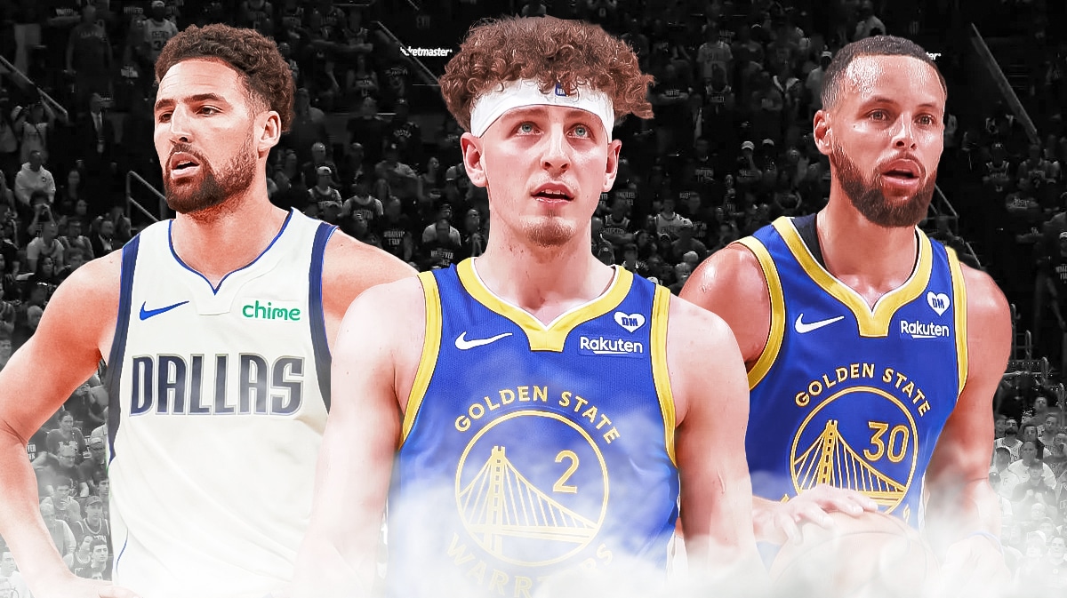 Warriors Steve Kerr Brandin Podziemski Stephen Curry and Mavericks Klay Thompson