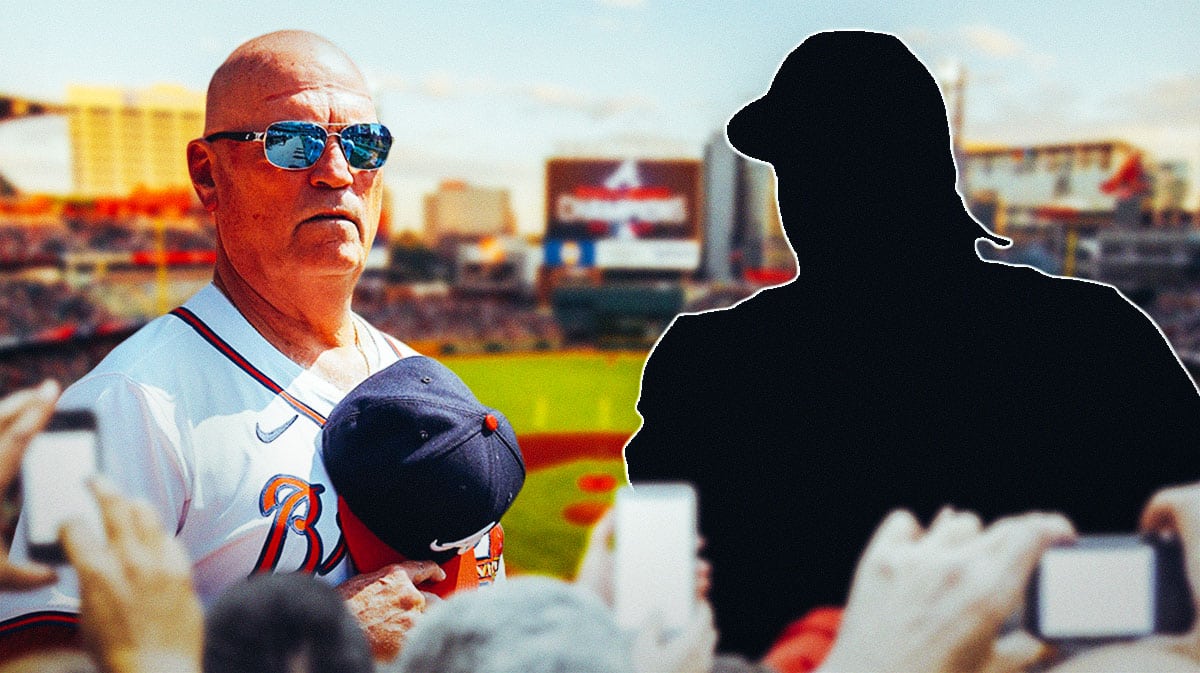 Braves manager Brian Snitker looking at a player ahead of trade deadline.