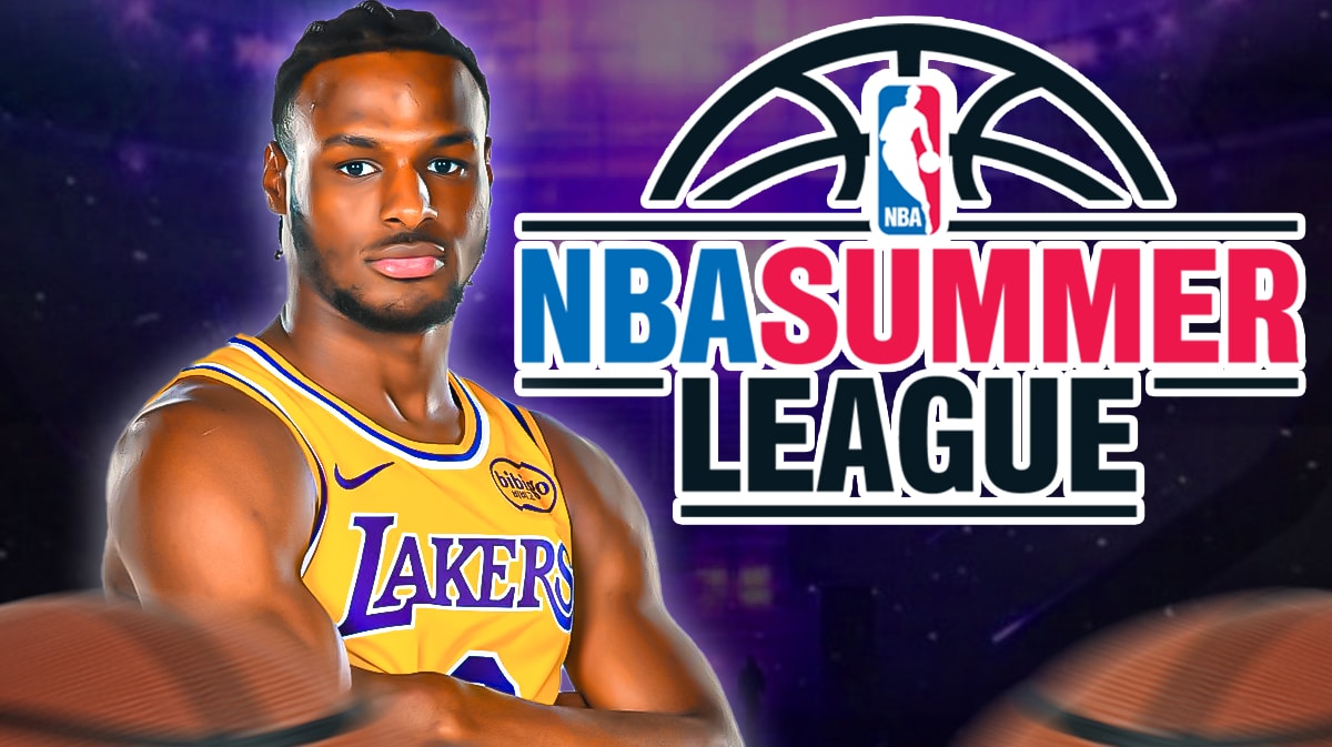 Las Vegas NBA Summer League Lakers Bronny James advertising