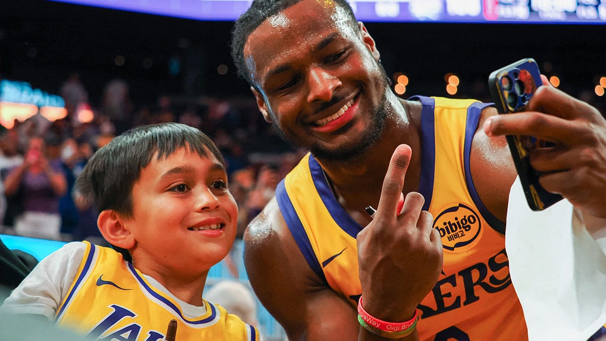 Bronny James and the Lakers have big plans for life together.
