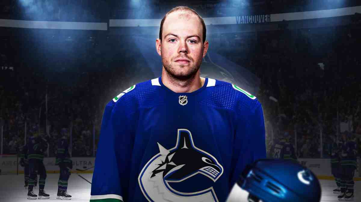 Photo: Daniel Sprong in Canucks jersey