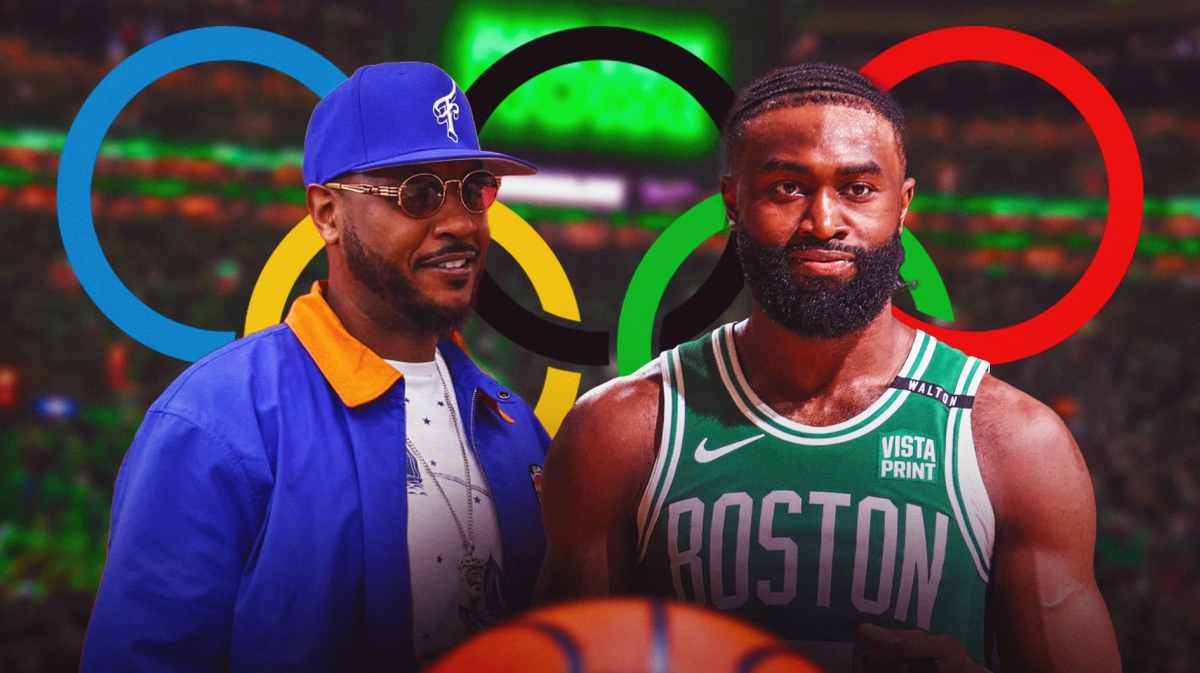 Jaylen Brown got a boost from 'Melo.