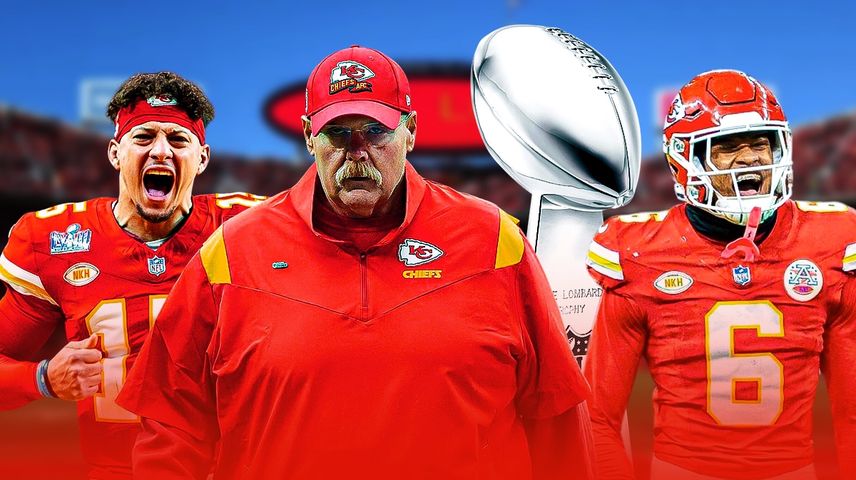 Patrick Mahomes Chiefs backup Chris Oladokun with Andy Reid