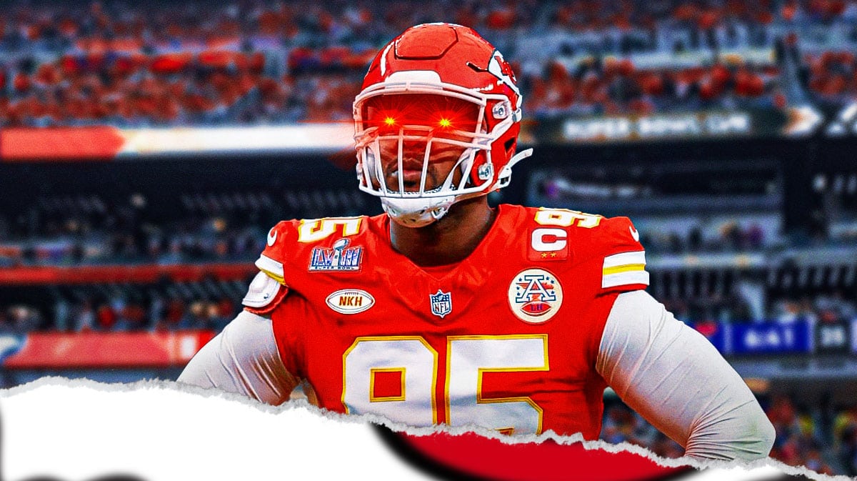 Chris Jones (Chiefs) with woke/laser eyes