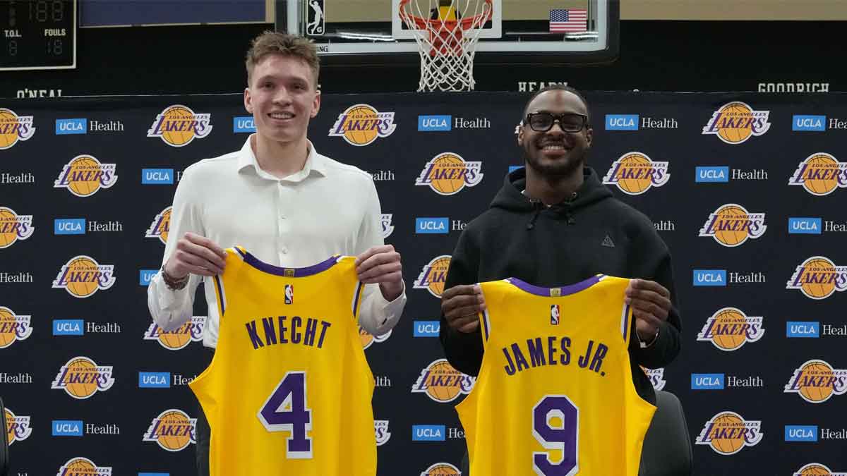 Lakers draft picks Dalton Knecht and Bronny James