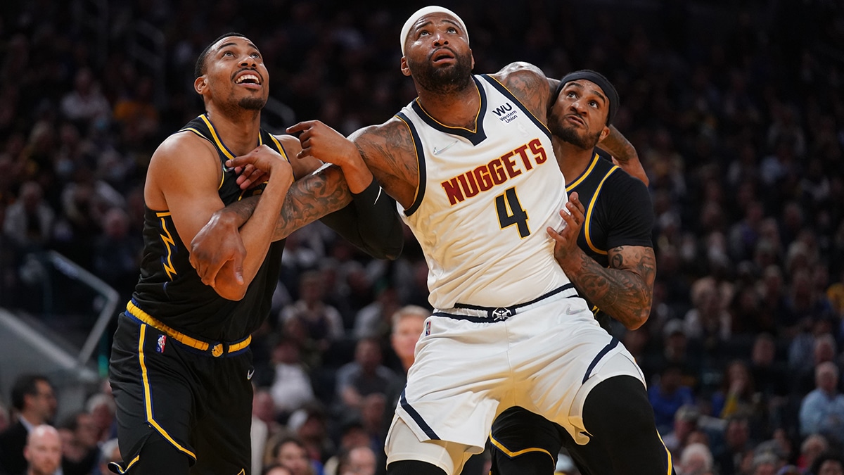 NBA players Otto Porter and Gary Payton guarding DeMarcus Cousins Nuggets before going overseas