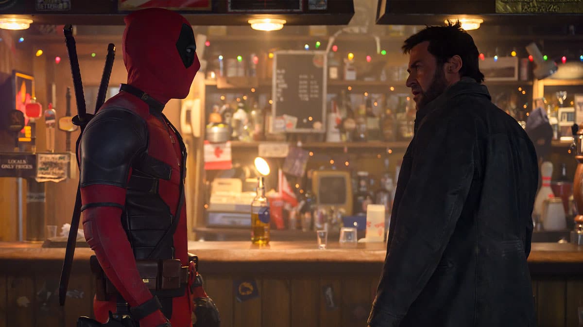 Deadpool (Ryan Reynolds) and Wolverine (Hugh Jackman).