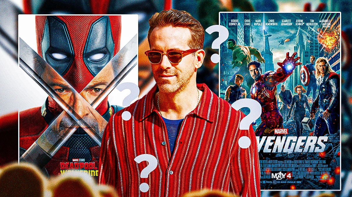 Ryan Reynolds and Deadpool and Wolverine poster.