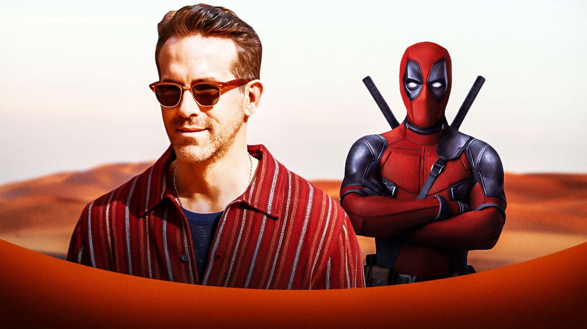 Ryan Reynolds next to Deadpool from MCU.