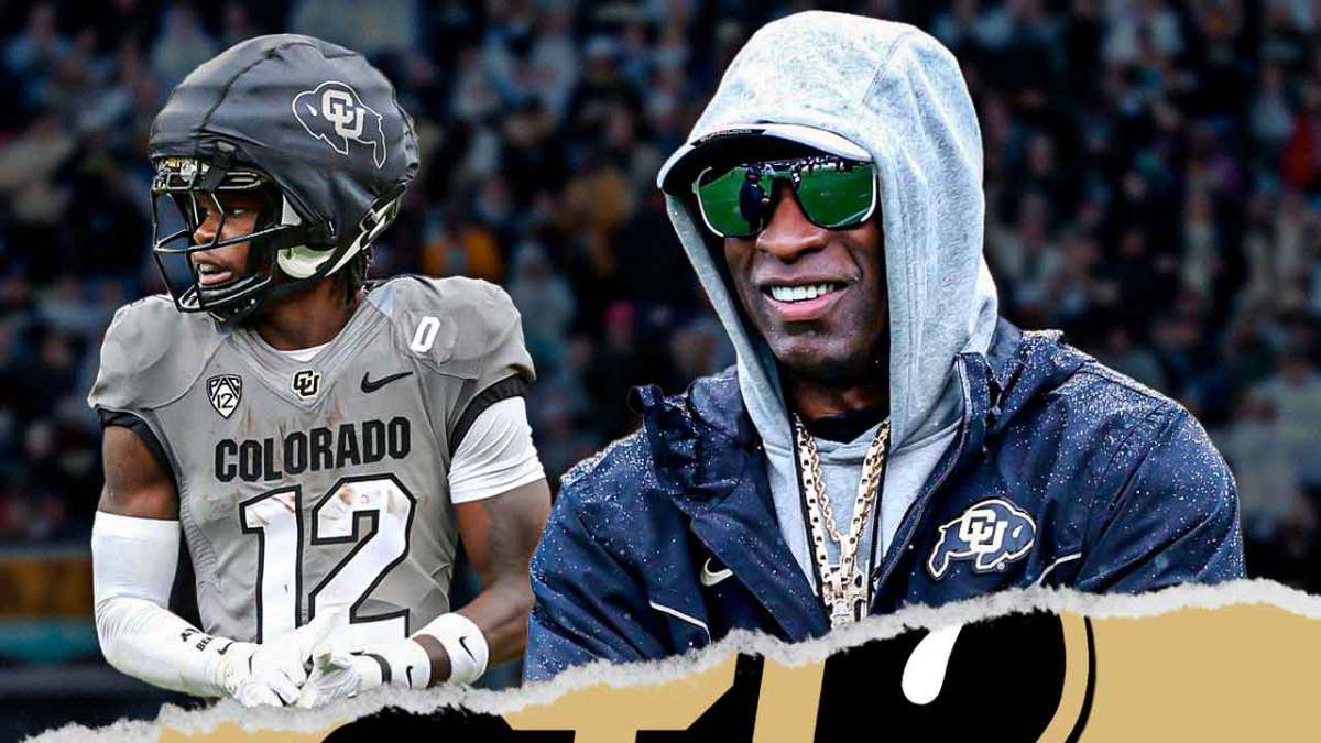 Deion Sanders and Travis Hunter side-by-side.
